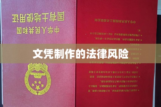 龙泉驿文凭制作的法律风险