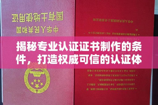龙泉驿揭秘专业认证证书制作的条件，打造权威可信的认证体系