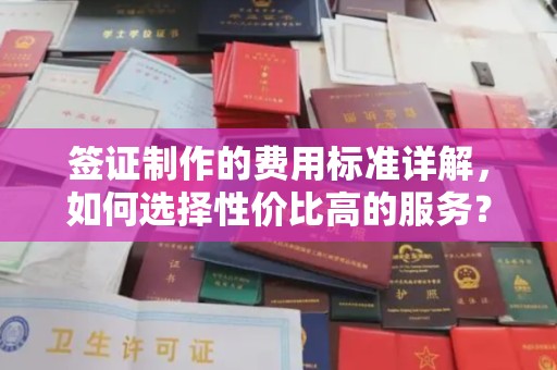 龙泉驿签证制作的费用标准详解，如何选择性价比高的服务？